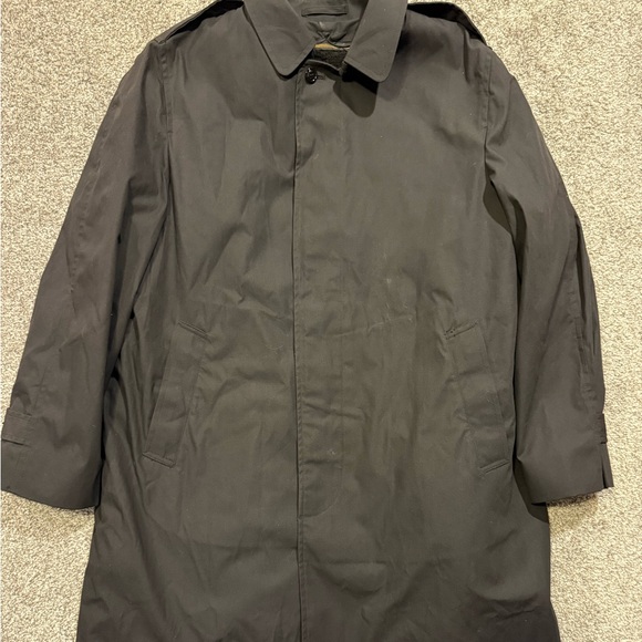 Air Force Issued Jacket Trench All Weather Coat Removable‎ Sherpa Lining 44L Blk - Picture 1 of 7